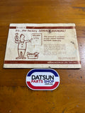 Datsun 1200 Ute Owners Manual Used Nissan B120.