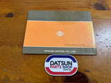 Datsun 1200 Owners Manual Used Nissan B110