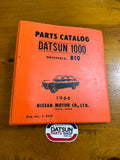 Datsun 1000 1966 Parts Catalog B10 Used.