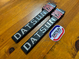 Datsun 120Y Coupe Side Badge Pair Nos Genuine Vb210