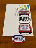 Datsun V521 U521 Jdm Advertising Folder Booklet Used Original