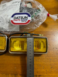 Koito Fog Lamp Rectangle Kit New Old Stock Made In Japan.