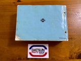 Datsun 1600 Parts Catalog 510 Used Genuine Nissan.
