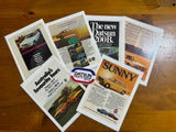 Assorted Datsun Magazine Ads x6 Used