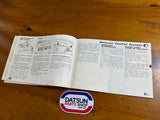 Datsun Sunny Owners Manual Genuine Nissan B310 Used