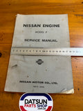 Nissan Engine Model P Service Manual Used Datsun Patrol