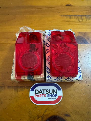 Datsun 1000 VB10 Late Model Tail Light Lens Section Pair NOS