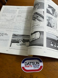 Datsun 1200 B110 Service Manual Chassis and Body Used