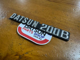 Datsun 200B Boot Badge Genuine Nos 810
