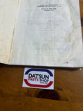 Datsun 1600 Service Manual 510 L16