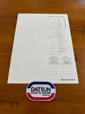 Datsun V521 U521 Jdm Advertising Folder Booklet Used Original