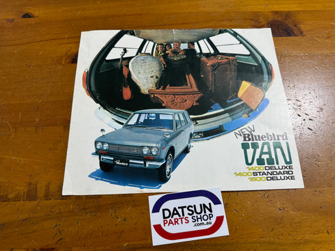 Datsun Bluebird Wagon Sales Brochure 510 Used Japanese