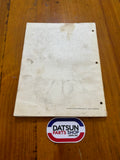 Datsun 1000 Service Manual B10 Used.
