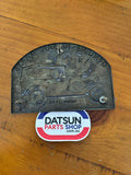 Genuine Nissan Parts Datsun 1932 Pressed Tin Plaque Sign