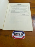 Datsun Skyline C110 240K Service Manual Chassis and Body Sup.1 Used