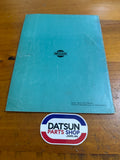 Datsun 120Y B210 Service Manual Air Con. Used