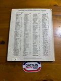 Datsun Sunny B310 Gregory’s Service Manual Genuine Used