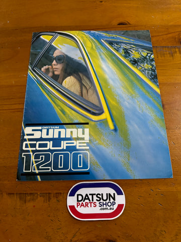 Datsun Sunny Coupe 1200 Japanese Advertising Booklet Used