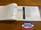 Datsun 910 Bluebird Owners Manual Used Genuine