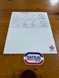 Datsun Sunny B210 1400 Sales Brochure Japanese Used