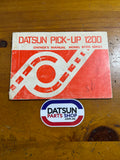 Datsun 1200 Ute Owners Manual Used Nissan B120 1971-76
