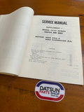 Datsun Skyline C110 240K Service Manual Chassis and Body Sup.1 Used