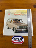 Datsun Sunny Van 1000 Jdm Sales Brochure VB10 Used.