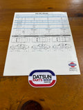 Datsun Sunny B210 1200 Sales Brochure Japanese Used