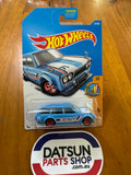 HotWheels Datsun Bluebird Wagon Blue 1600 510