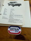 Nissan Identification Catalogue Folder Used Datsun