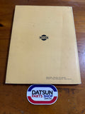 Datsun 1200 B110 Service Manual Chassis and Body Used