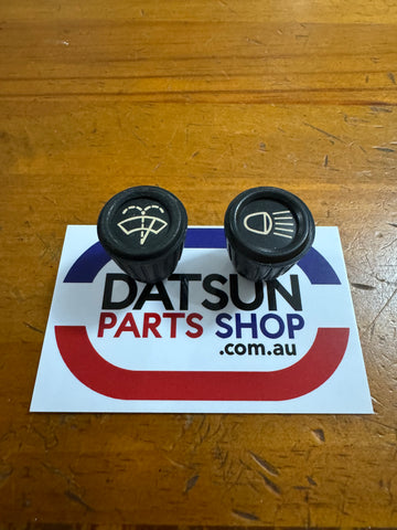 Datsun 1600 Head Light & Wiper Knob 1970-73 510.