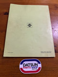 Datsun J13,J15 & J16 Engine Service Manual Used Book