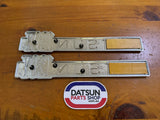 Datsun 120Y Coupe Side Badge Pair Nos Genuine Vb210