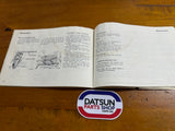 Datsun 1200 Ute Owners Manual Used Nissan B120.