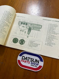 Datsun 1200 Owners Manual Used Nissan B110