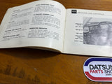 Datsun 520 Owners Manual Used