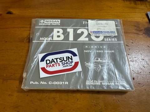 Datsun 1200 Ute Parts Catalog Book Right Drive New B120 Nissan