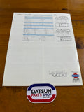 Datsun Sunny Van B210 1200 1400 Sales Brochure Japanese Used