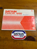 Datsun 1200 Ute Owners Manual Used Nissan B120 1978-85