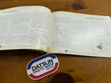 Datsun 1200 Owners Manual Used Nissan B110