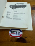 Nissan Identification Catalogue Folder Used Datsun