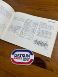 Datsun 1200 Ute Owners Manual Used Nissan B120 1978-85
