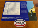Datsun Nissan 720 Accessories Sales Brochure Used