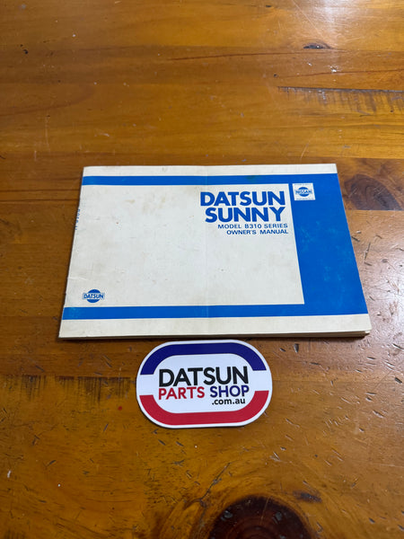 Datsun Sunny Owners Manual Genuine Nissan B310 Used – Datsun Parts