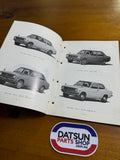 Datsun Sunny Owners Manual 1200 B110 JDM Used