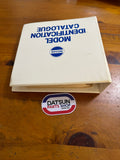 Nissan Identification Catalogue Folder Used Datsun