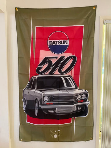 Datsun 510/1600 Flag 100% polyester