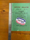 SERVICE BULLETIN VOL. 115 INTRODUCTION OF NEW DATSUN 510 SERIES (1970 MODEL) Used