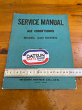 Datsun 260Z S30 Service Manual Air Conditioner Used Nissan